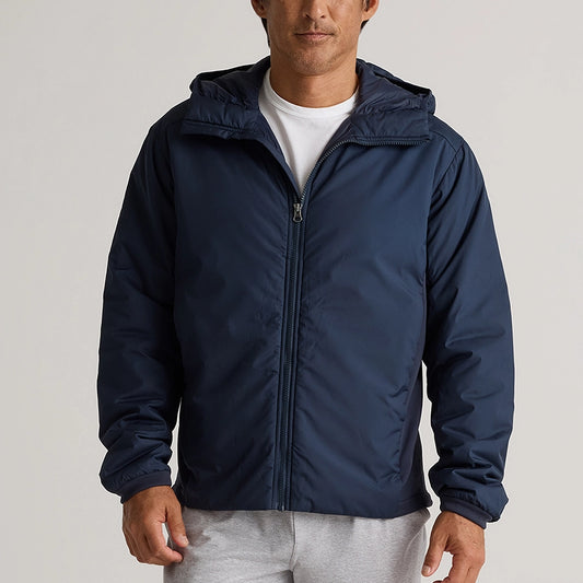 Lightweight Hooded Jacket with Hybrid Insulation